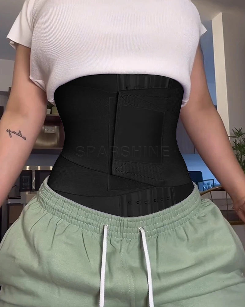 Sweat corset Fajas Colombians Girdle Waist Trainer Double Compression Tummy Control Body Shapewear Women Slimming Belly Shaper