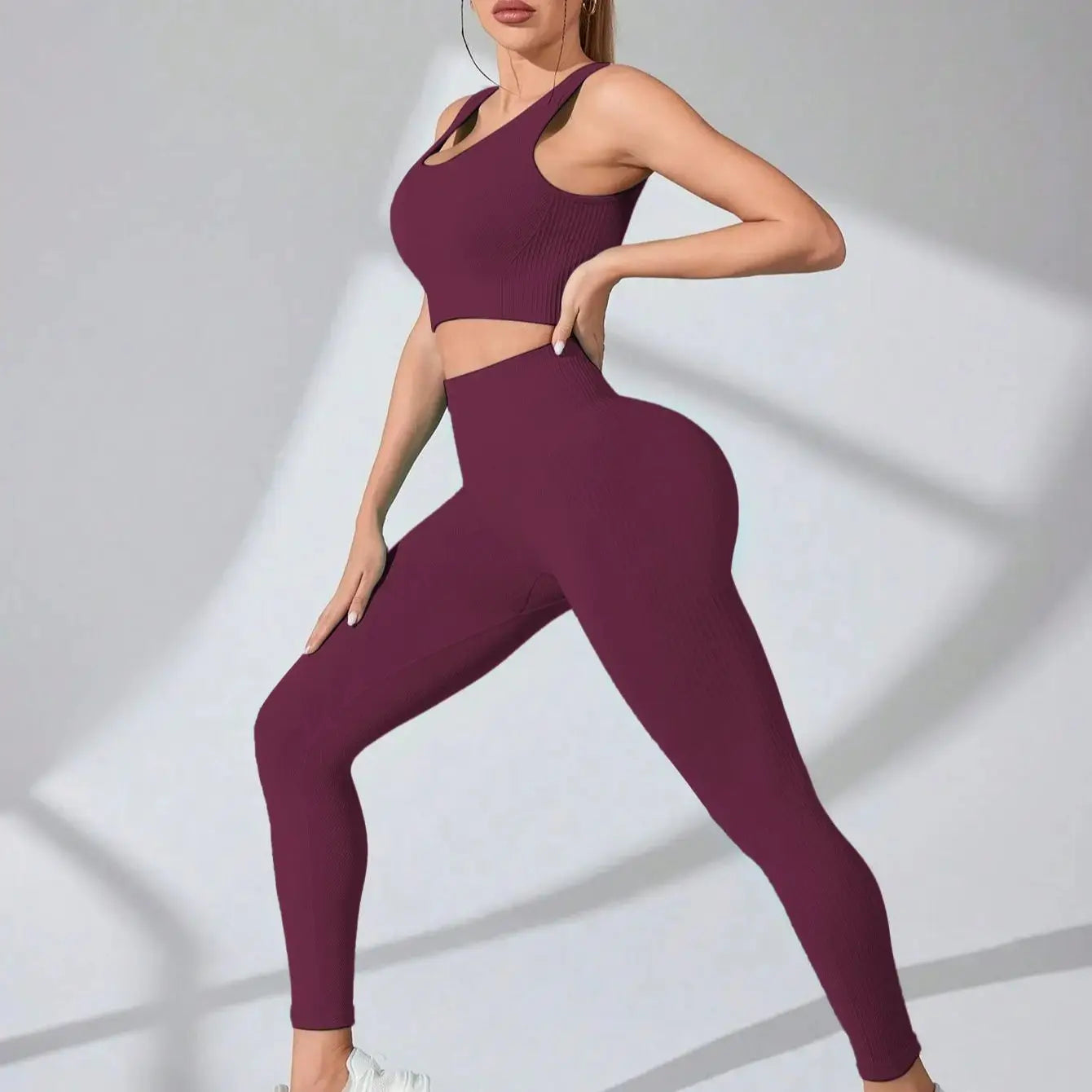 Women's Yoga Ribbed One Piece Tank Tops Rompers Sleeveless Exercise Jumpsuits