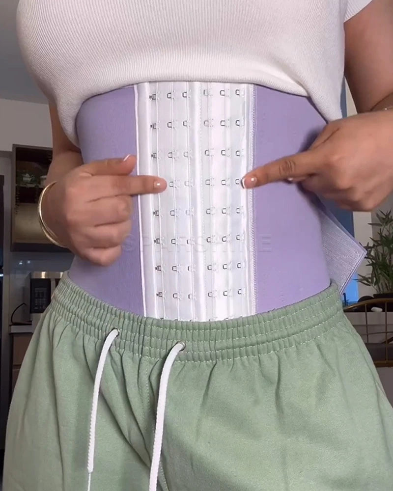 Sweat corset Fajas Colombians Girdle Waist Trainer Double Compression Tummy Control Body Shapewear Women Slimming Belly Shaper