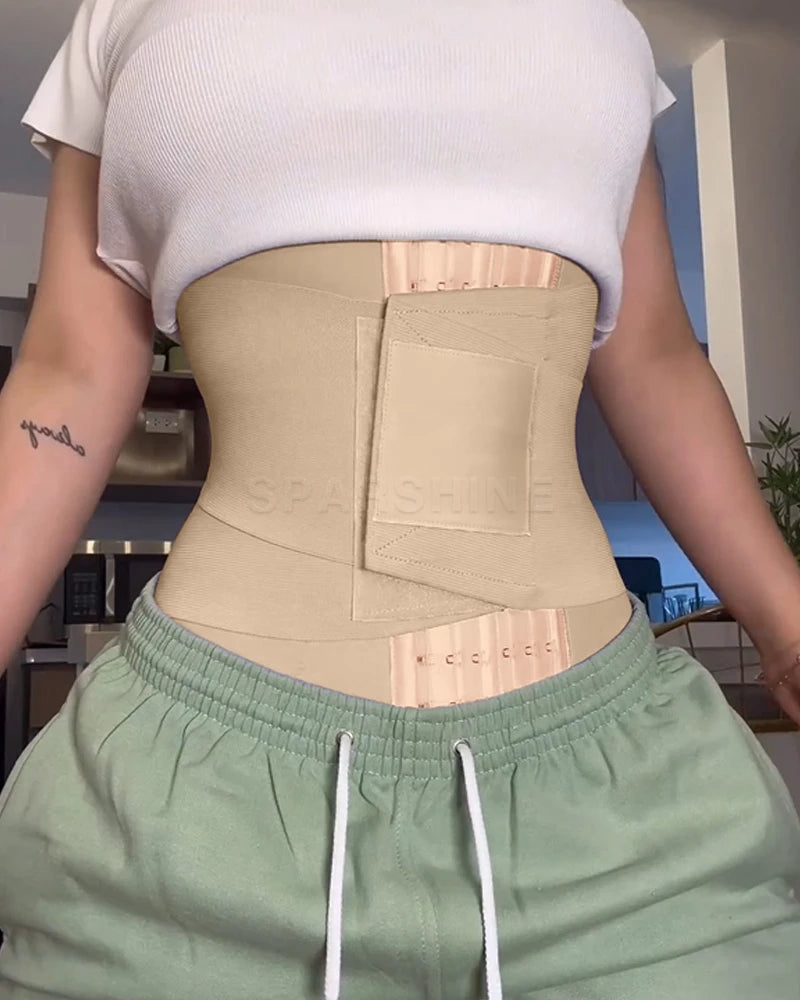 Sweat corset Fajas Colombians Girdle Waist Trainer Double Compression Tummy Control Body Shapewear Women Slimming Belly Shaper